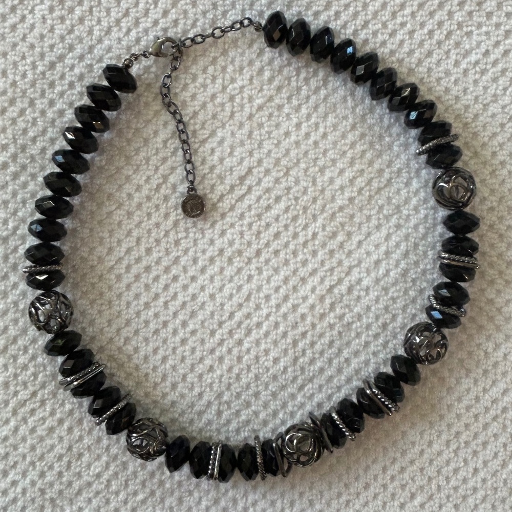 Napier Black Onyx‎ Beaded Necklace